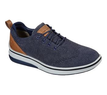Navy Skechers Casual Cell Wrap - Robinson | 1086R_USA