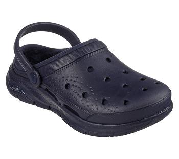 Navy Skechers Foamies: Arch Fit Lined - Cuddle Life | 6542C_USA