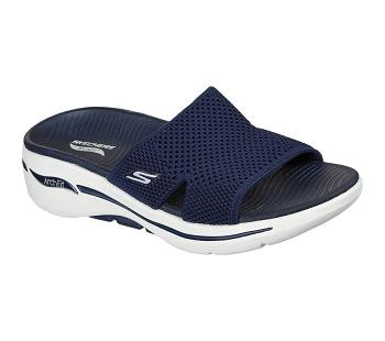 Navy Skechers GO WALK Arch Fit - Worthy | 5378B_USA