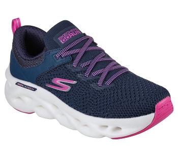 Navy Skechers GOrun Swirl Tech - Dash Charge | 7297D_USA