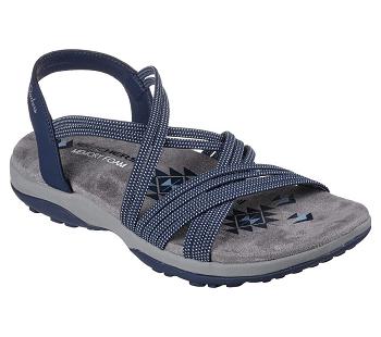 Navy Skechers Reggae Slim - Turn It Up | 4855E_USA