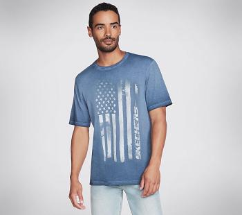 Navy Skechers Skech-Dye Flag | 3087E_USA