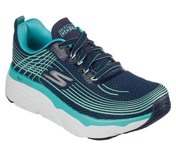 Navy / Turquoise Skechers Max Cushioning Elite | 76190_USA