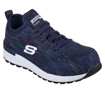 Navy / White Skechers Bulklin - Balran Comp Toe | 5546L_USA