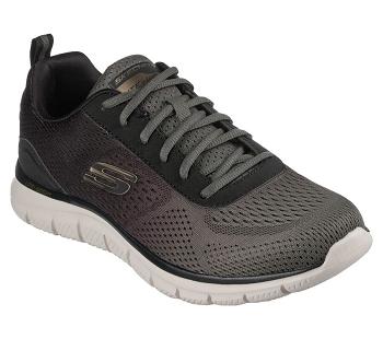 Olive / Black Skechers Track - Ripkent | 4287D_USA