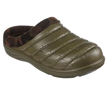 Olive / Multicolor Skechers Foamies: Cozy Camper Lined - Mellow Vibe | 7133X_USA