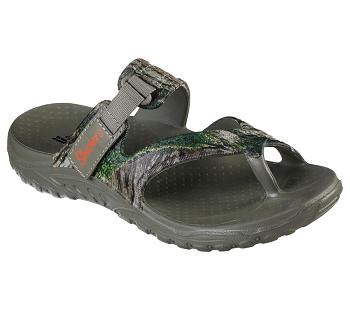 Olive / Multicolor Skechers Mossy Oak Foamies: Reggae - Countrified | 4378S_USA