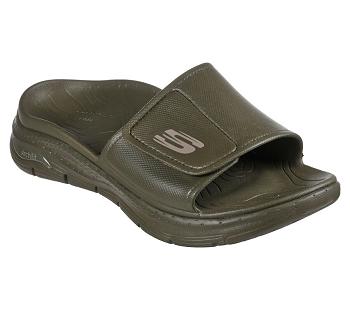 Olive Skechers Foamies: Arch Fit - Feelin Fresh | 6483X_USA