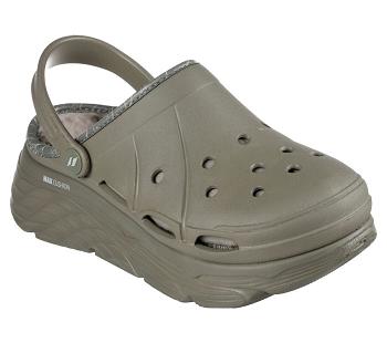 Olive Skechers Foamies: Max Cushioning Lined - Whirlwind | 6555P_USA