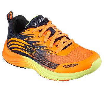Orange / Navy Skechers Razor Grip - Sonictron | 1870A_USA