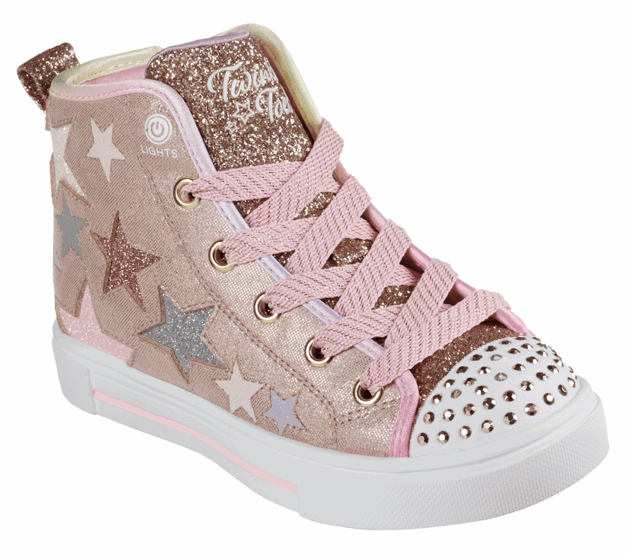Pink / Multicolor Skechers Twinkle Sparks - Star Glitz | 4070L_USA