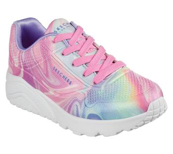 Pink / Multicolor Skechers Uno Lite - Swirlified | 60458_USA