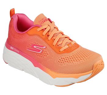 Pink / Orange Skechers Max Cushioning Elite - Destination Point | 7248R_USA