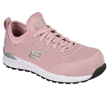 Pink Skechers Bulklin - Balran Comp Toe | 55714_USA