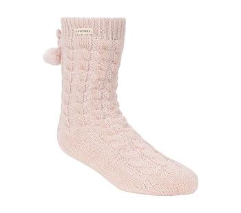 Pink Skechers Fleece Lined GO LOUNGE Crew - 2 Pack | 34978_USA