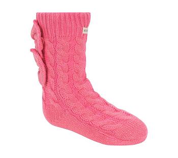 Pink Skechers GO LOUNGE Crew Bow - 1 Pack | 2970L_USA
