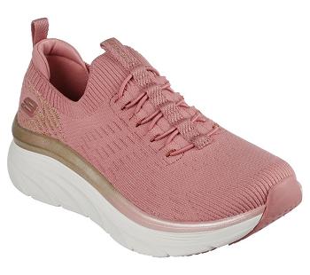 Pink Skechers Relaxed Fit: D'Lux Walker - Let it Glow | 35480_USA