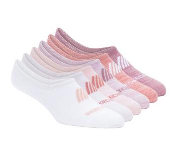 Pink Skechers Super Soft No Show Liner - 6 Pack | 31840_USA