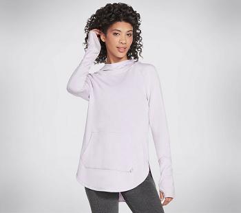 Purple Skechers GO LOUNGE Awakened Hoodie | 4259G_USA