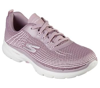 Purple Skechers GO WALK 6 - Stunning Glow | 5748K_USA