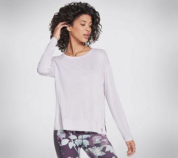 Purple Skechers GOlounge Tranquil Long Sleeve | 4319P_USA