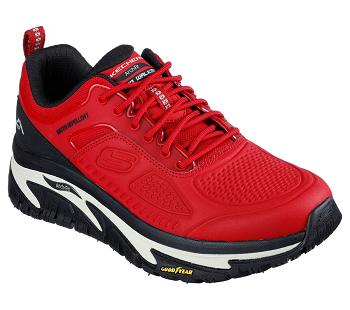 Red / Black Skechers Relaxed Fit: Arch Fit Road Walker - Recon | 4983D_USA