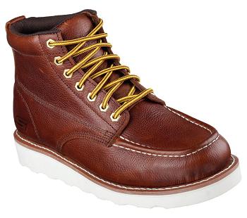 Red / Brown Skechers Relaxed Fit: Pettus | 6261G_USA