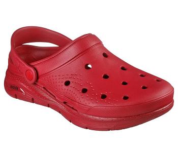 Red Skechers Foamies: Arch Fit - Valiant | 4818L_USA