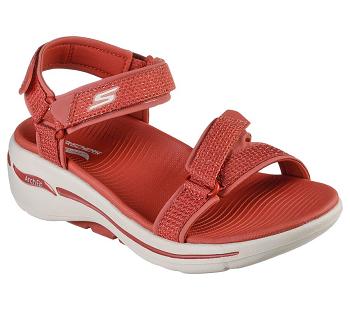 Red Skechers GO WALK Arch Fit - Cruise Around | 5255P_USA