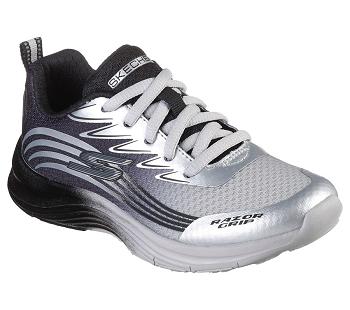 Silver / Black Skechers Razor Grip - Sonictron | 1845Q_USA