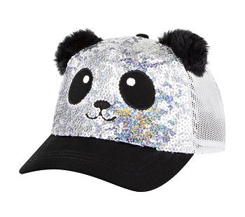 Silver / Black Skechers Sequin Panda | 30950_USA