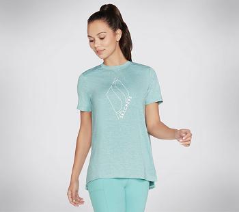 Turquoise Skechers Apparel Diamond Blissful | 46094_USA