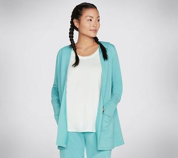 Turquoise Skechers Apparel Everyday Belted Hoodie | 3869G_USA