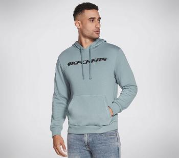 Turquoise Skechers Apparel Heritage Pullover Hoodie | 2614L_USA