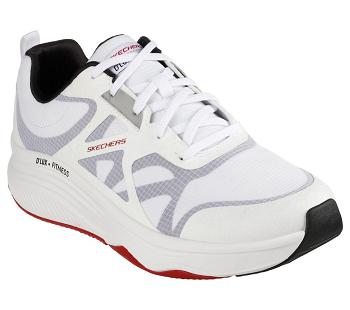 White / Black / Red Skechers Relaxed Fit: D'Lux Fitness | 5787B_USA