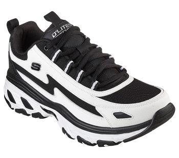 White / Black Skechers D'Lites Arch Fit | 5587D_USA