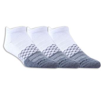 White / Black Skechers Diamond Arch - 3 Pack | 2037X_USA