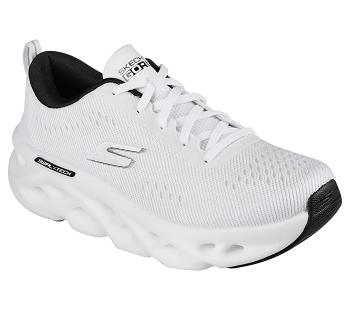 White / Black Skechers GOrun Swirl Tech | 6298L_USA