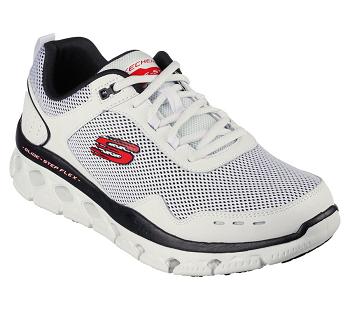 White / Black Skechers Glide-Step Flex - Blados | 6664L_USA