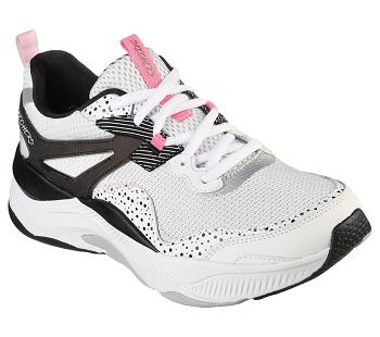 White / Black Skechers Mira - Big Praise | 2998L_USA