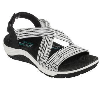 White / Black Skechers Reggae Cup - Independence | 4826C_USA