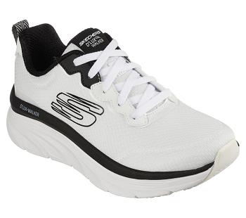 White / Black Skechers Relaxed Fit: D'Lux Walker - Be Easy | 3248A_USA