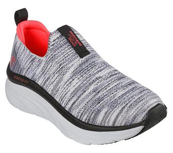 White / Black Skechers Relaxed Fit: D'Lux Walker - Rainbow Sky | 3598S_USA