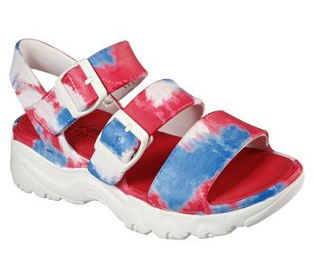 White / Blue Skechers Foamies: D'Lites 2 - Miss Independent | 40050_USA