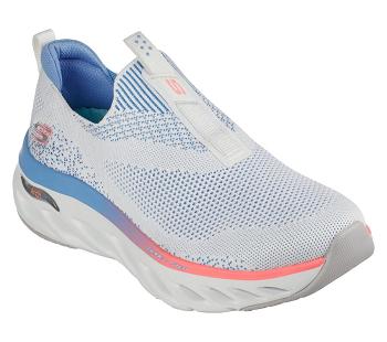 White / Multicolor Skechers Arch Fit Glide-Step | 4898S_USA