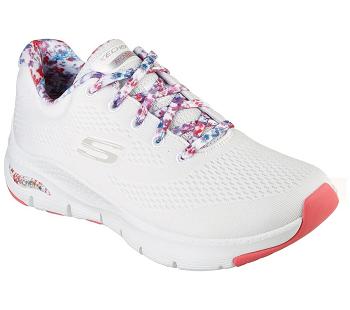 White / Multicolor Skechers Arch Fit - Magic Oasis | 44730_USA