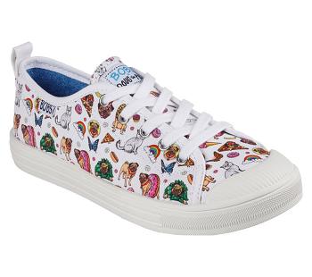 White / Multicolor Skechers Doug the Pug: BOBS B Cool - Doug's Luv | 3374R_USA