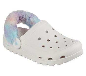 White / Multicolor Skechers Foamies: Arch Fit Footsteps - Let It Be | 5604L_USA