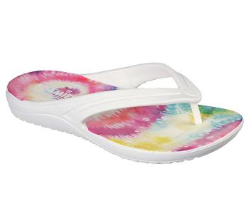 White / Multicolor Skechers Foamies: Bay Breeze - Spontaneous | 43558_USA