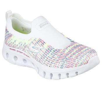 White / Multicolor Skechers GO WALK Glide-Step Flex - Energy Vision | 4988B_USA